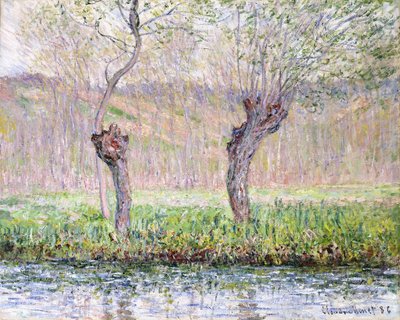 Lente, Wilgen door Claude Monet