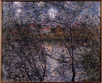 Lente door de takken door Claude Monet