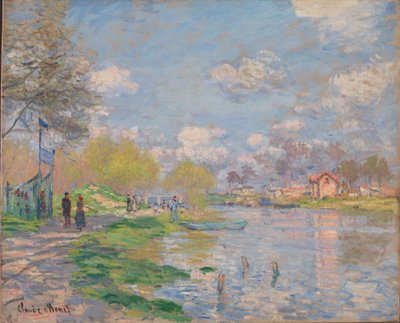 Lente op het Ile de La Grande Jatte door Claude Monet