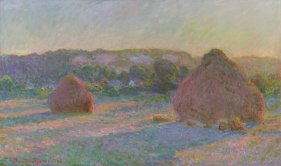 Hooistapels (Einde van de zomer) door Claude Monet