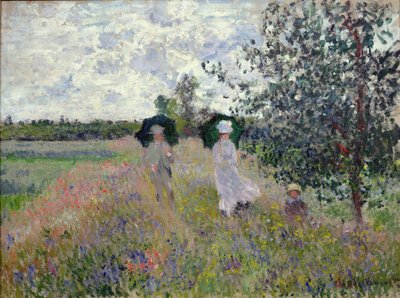 Een wandeling maken nabij Argenteuil door Claude Monet
