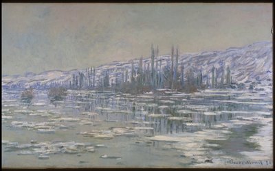 Het Breken van het IJs (La Débâcle of Les Glaçons) door Claude Monet