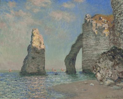 De kliffen van Etretat door Claude Monet