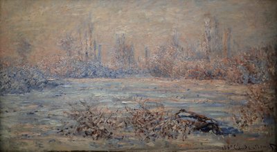 De vorst, zon effect door Claude Monet