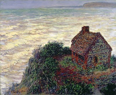Het huis van de douanebeambte, Varengeville, 1882 door Claude Monet