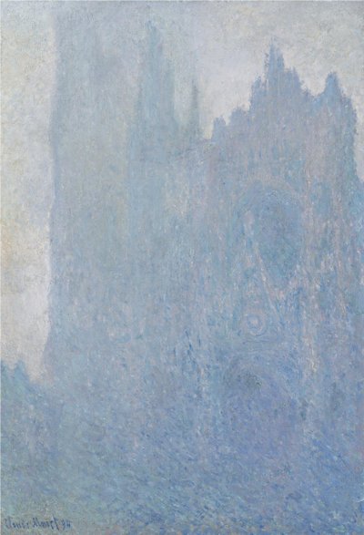 De kathedraal van Rouen in de mist, 1893 door Claude Monet