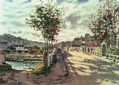 De Seine bij Bougival door Claude Monet