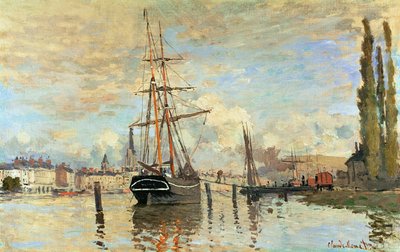 De Seine bij Rouen door Claude Monet