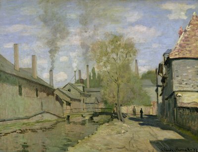De stroom van Robec bij Rouen door Claude Monet