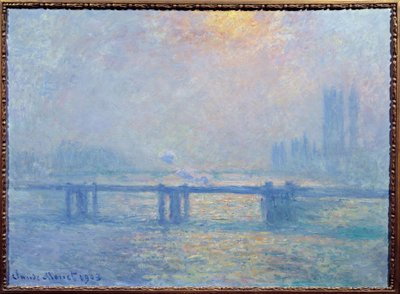 De Theems bij Charing Cross, Londen door Claude Monet