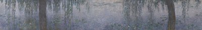De waterlelies - heldere ochtend met wilgen, 1914-1926 door Claude Monet