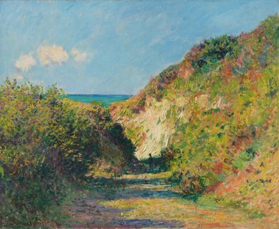 Het verzonken pad, 1882 door Claude Monet