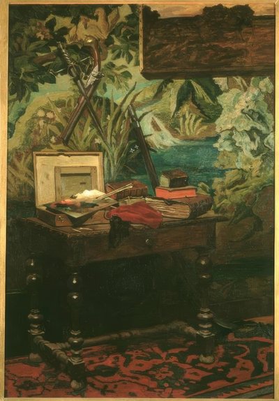 Een hoek van het atelier door Claude Monet