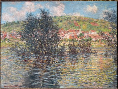 Vetheuil, gezien vanaf Lavacourt door Claude Monet