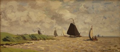 Uitzicht vanaf Voorzan, c.1871 door Claude Monet