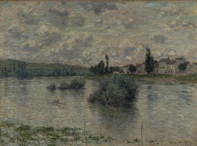 Uitzicht op de Seine, Lavacourt, 1880 door Claude Monet