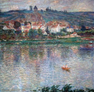 Dorp Vétheuil, 1901 door Claude Monet