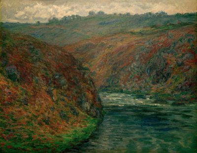 Uitzicht op Creuse, somber weer door Claude Monet