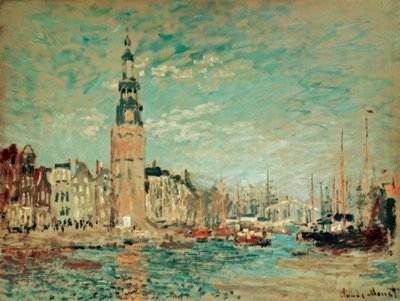 Uitzicht op de Toren Montalban, Amsterdam door Claude Monet