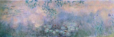 Waterlelies (Le bassin aux nimpheas avec iris) door Claude Monet