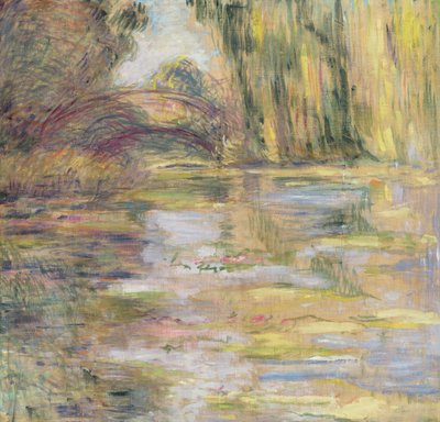 Waterlelievijver: De brug door Claude Monet