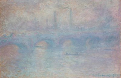 Waterloo Bridge. Mistig effect door Claude Monet