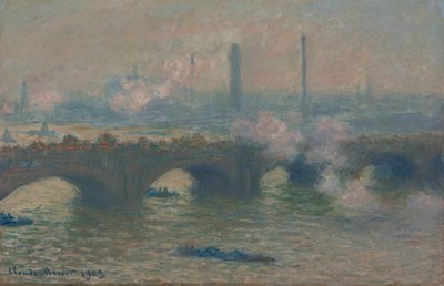 Waterloo Bridge, grijze dag door Claude Monet
