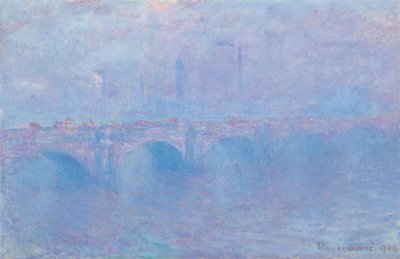 Waterloo Bridge, effet de brouillard door Claude Monet