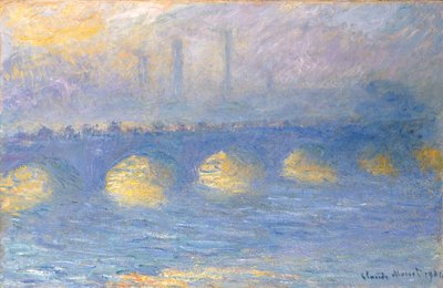 Waterloo Bridge, bewolkt weer, 1904 door Claude Monet