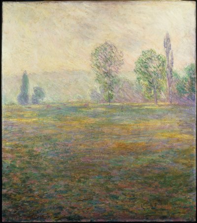 Weide bij Giverny door Claude Monet