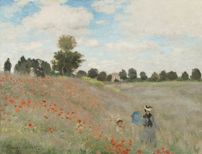 Klaprozenveld door Claude Monet