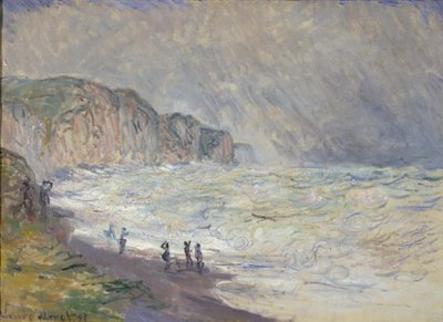 Woeste Zee bij Pourville door Claude Monet