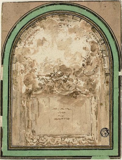 Project voor het Plafond van de Salle de Spectacle de Besancon door Claude Nicolas Ledoux