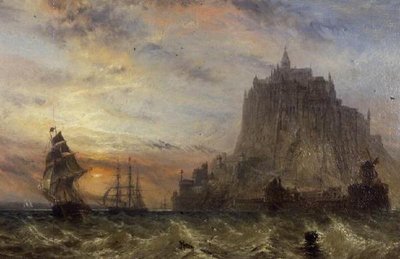 Mont St. Michel, Normandië door Claude T. Stanfield Moore