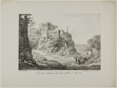 Uitzicht op de Weg van Cascatelles naar Tivoli door Claude Thienon