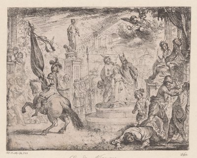 Martelaarschap van de heilige Catharina door Claude Vignon