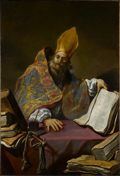 St. Ambrosius, c.1623-25 door Claude Vignon