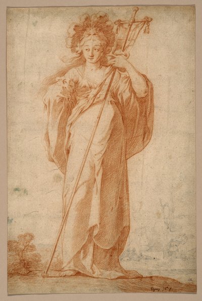De Cumaeïsche Sibylle, c.1630 door Claude Vignon