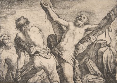Het martelaarschap van Sint Andreas, 1623 door Claude Vignon