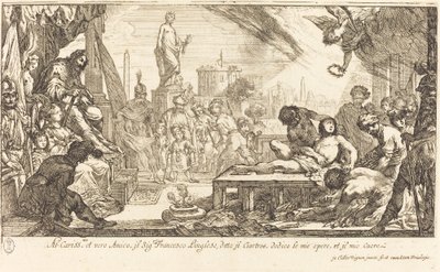 Het Martelaarschap van Sint Laurentius door Claude Vignon