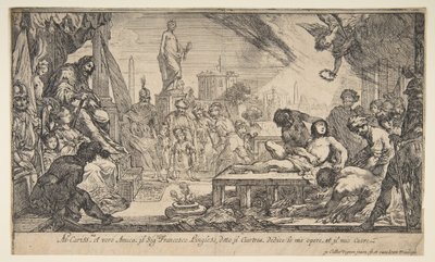 Het Martelaarschap van St. Laurentius, ca. 1627 door Claude Vignon