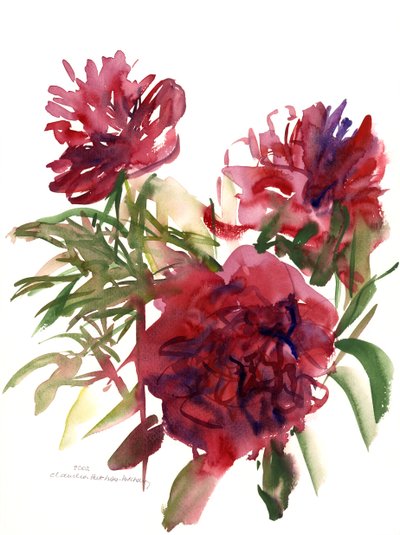 Pioenen, 2002 door Claudia Hutchins Puechavy