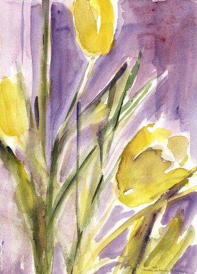 Tulpen, 1987 door Claudia Hutchins Puechavy