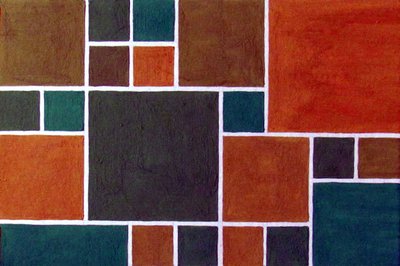 Geometrische kleurblokken door Claudio Boczon