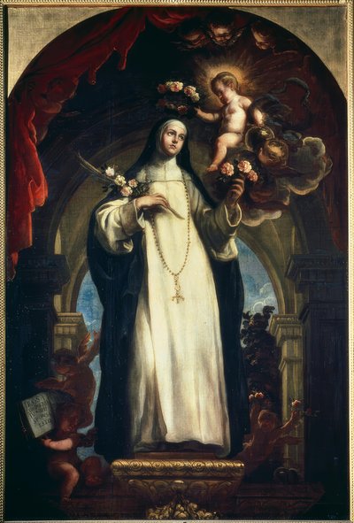 Heilige Rosa van Lima door Claudio Coello