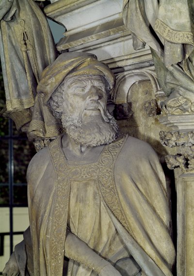 De Put van Mozes, detail van Daniël van de zeshoekige sokkel door Claus and Malouel, Jean Sluter