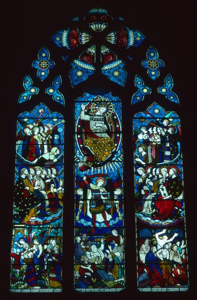 Het westelijke raam met de Laatste Oordeel door Clayton en Bell, ca. 1860 (glas-in-lood) door Clayton & Bell