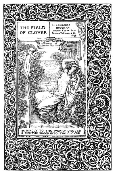 Titelpagina van The Field of Clover, 1899 door Clemence Housman