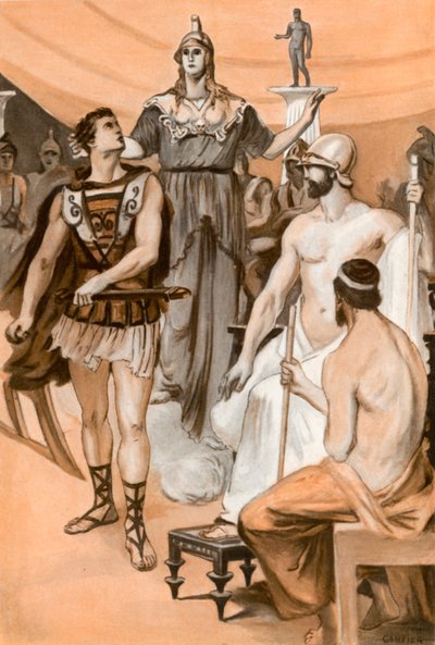Illustratie voor de Ilias van Homerus door Clement Goutier