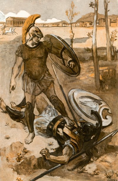 Illustratie voor de Ilias door Homerus door Clement Goutier